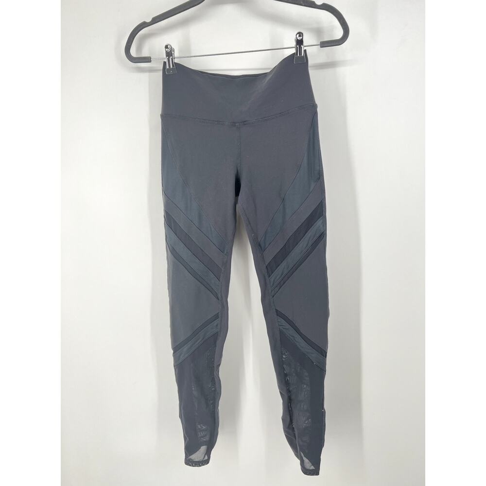 ALO Yoga grey Moto Mesh  leggings  XS